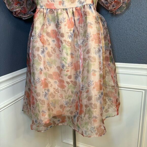 Endless Rose Puff Sleeve Mini Dress - Picture 7 of 12